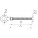 EYE BOLT   M8 x 100 